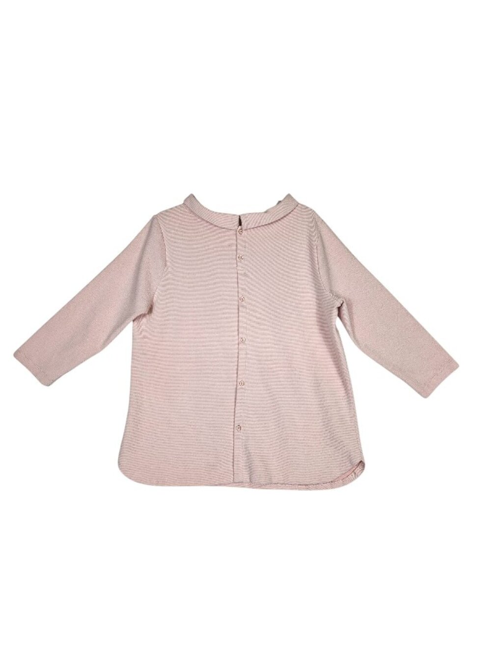 Talbots Womens Audrey Collared Button Back Top Blouse Pink Plus Size 1X